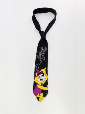 Vintage 1995 Hanna-Barbera Novelty Necktie Feat Top Cat In His Hat And Vest